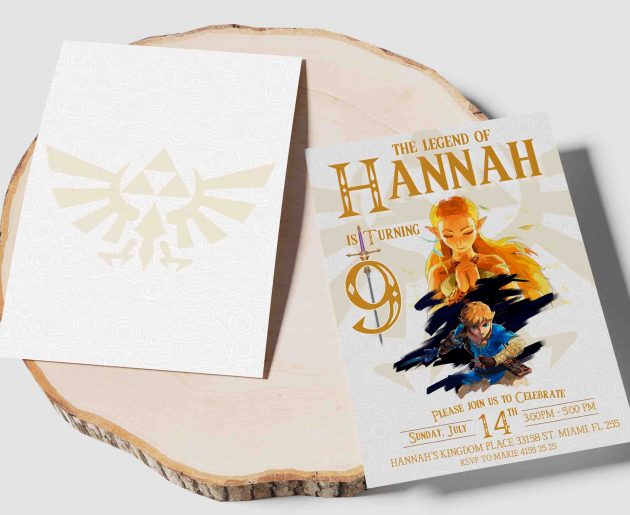 The Legend of Zelda Editable Invitation Template - Image 3