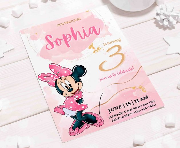 Minnie Editable Invitation Template - Image 6