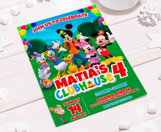Mickey Mouse Editable Invitation Template - Image 4