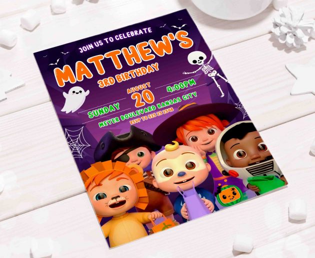 Cocomelon Spooky Editable Invitation Template - Image 5