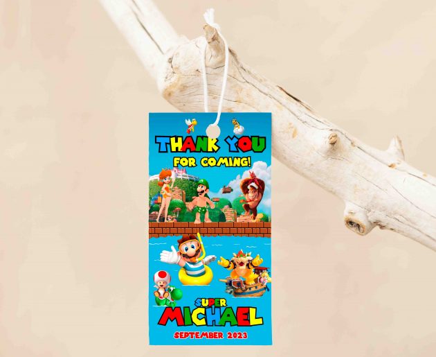Super Mario Pool Editable Invitation Template - Image 5