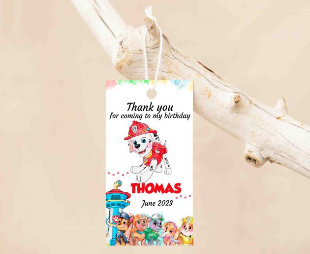 Marshall Paw Patrol Editable Invitation Template - Image 4