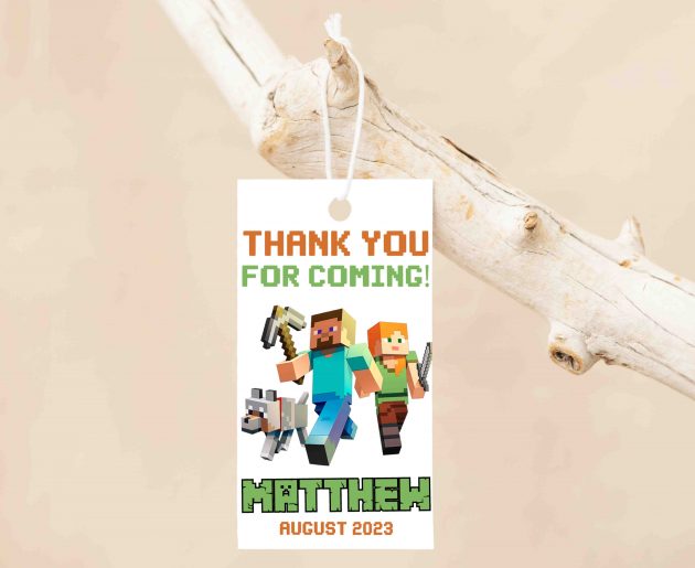 Minecraft Editable Invitation Template - Image 4