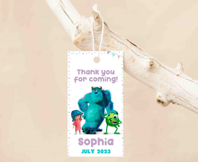 Monsters Inc Editable Invitation Template - Image 5