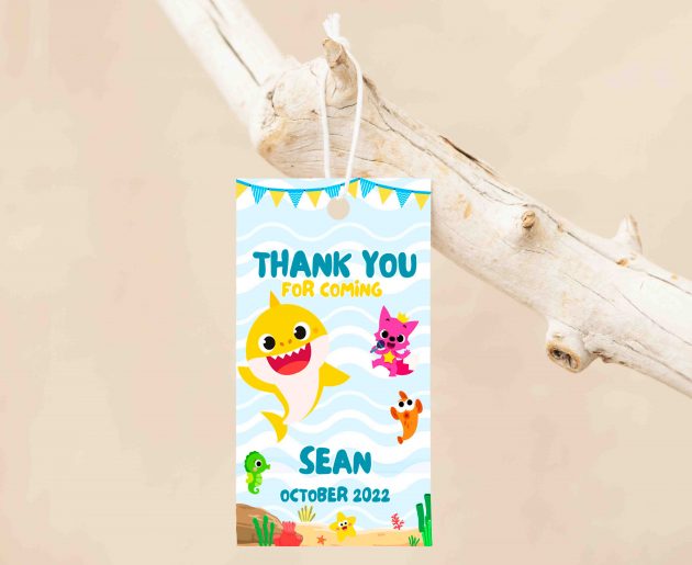 Baby Shark Boy Editable Birthday Invitation - Image 5