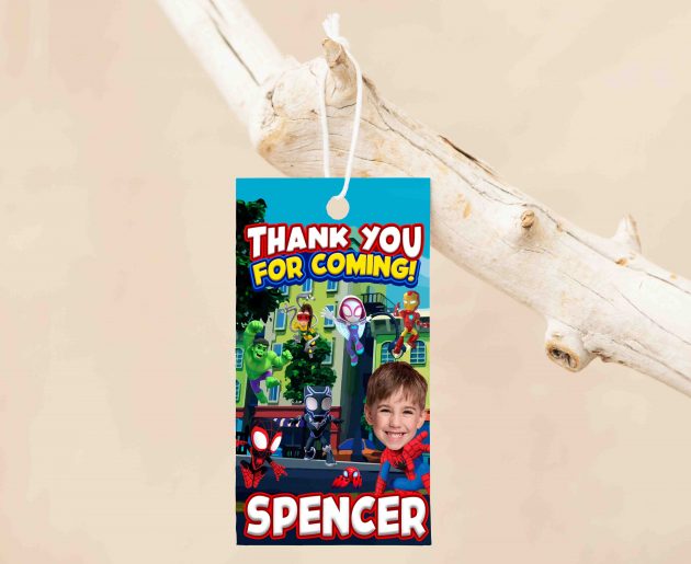 Spiderman Birthday Invitation with photo, custom photo - Image 5