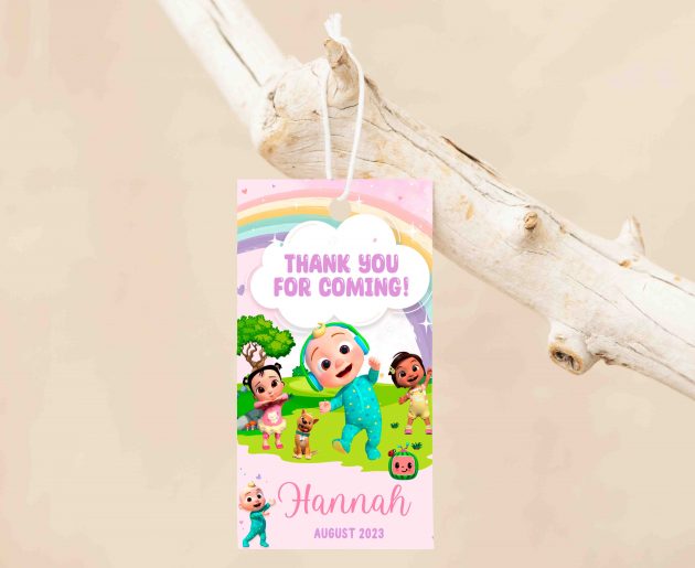 Cocomelon Girl Editable Invitation Template - Image 5