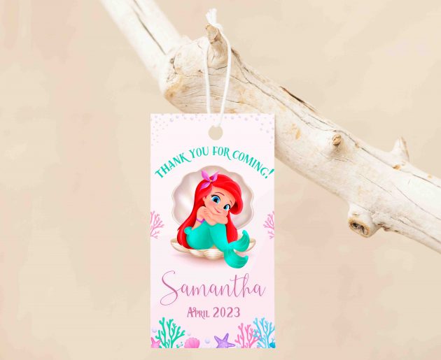 Little Mermaid Editable Invitation Template - Image 5