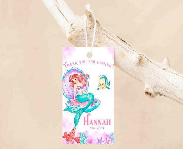 Little Mermaid Editable Invitation Template - Image 5