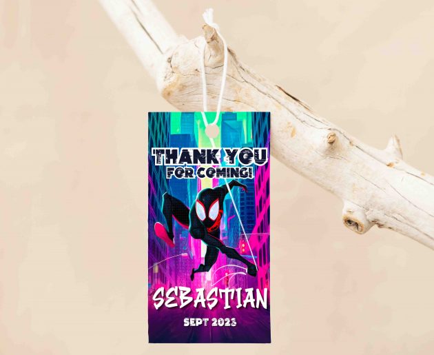 Spiderman Spiderverse Editable Invitation Template - Image 4