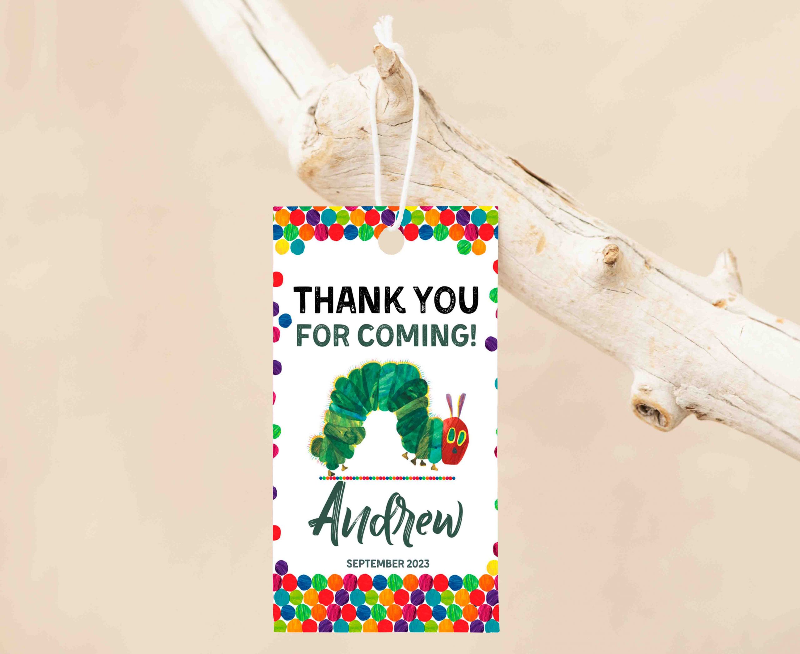 The Very Hungry Caterpillar Editable Invitation Template - Image 5