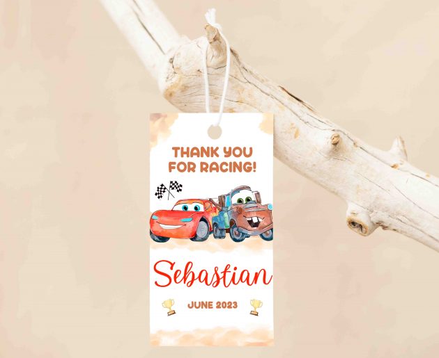 Cars Mater Watercolor Editable Invitation Template - Image 5