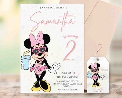 Minnie Editable Invitation Template