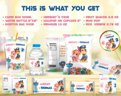 Paw Patrol Siblings Birthday Party Kit