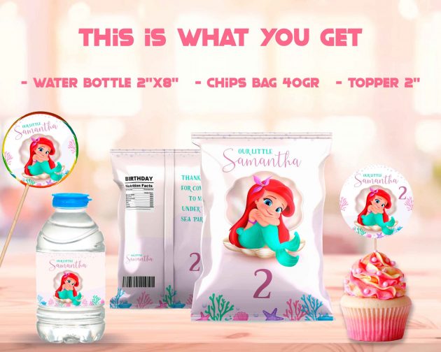 Little Mermaid Birthday Party Kit