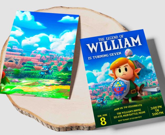 The Legend of Zelda Editable Invitation Template - Image 4