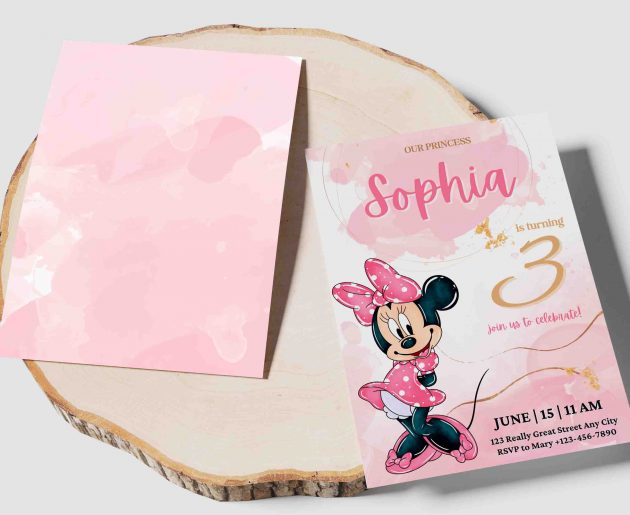 Minnie Editable Invitation Template - Image 3