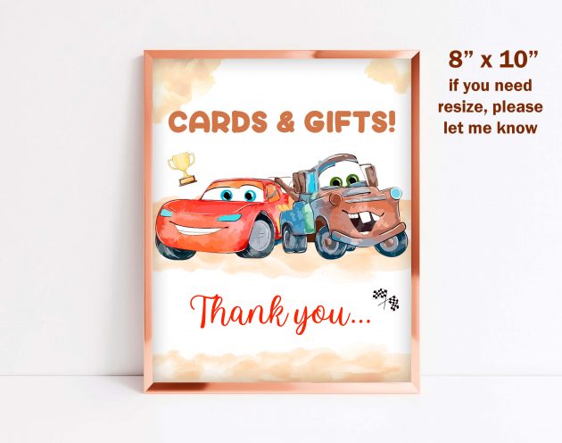 Cars Mater Welcome Sign Editable Template - Image 3