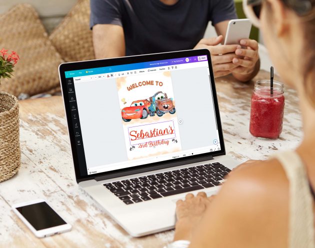 Cars Mater Welcome Sign Editable Template - Image 4