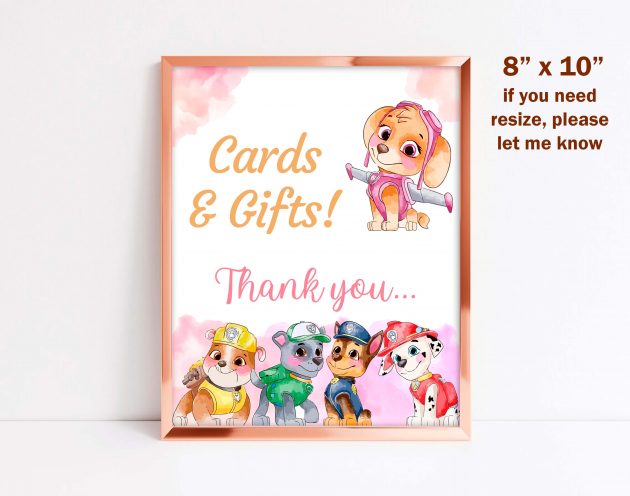 Skye Paw Patrol Welcome Sign - Image 2