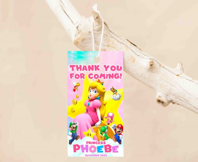 Princess Peach Editable Invitation Template - Image 6