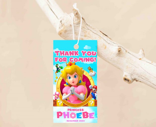 Princess Peach Editable Invitation Template - Image 5