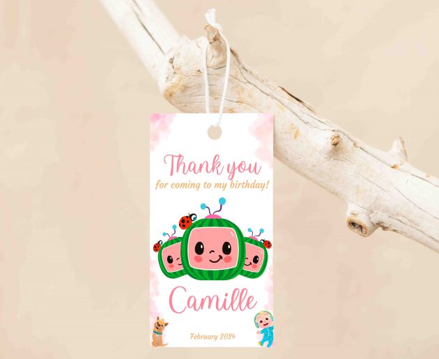 Watercolor Cocomelon Editable Invitation Template - Image 4