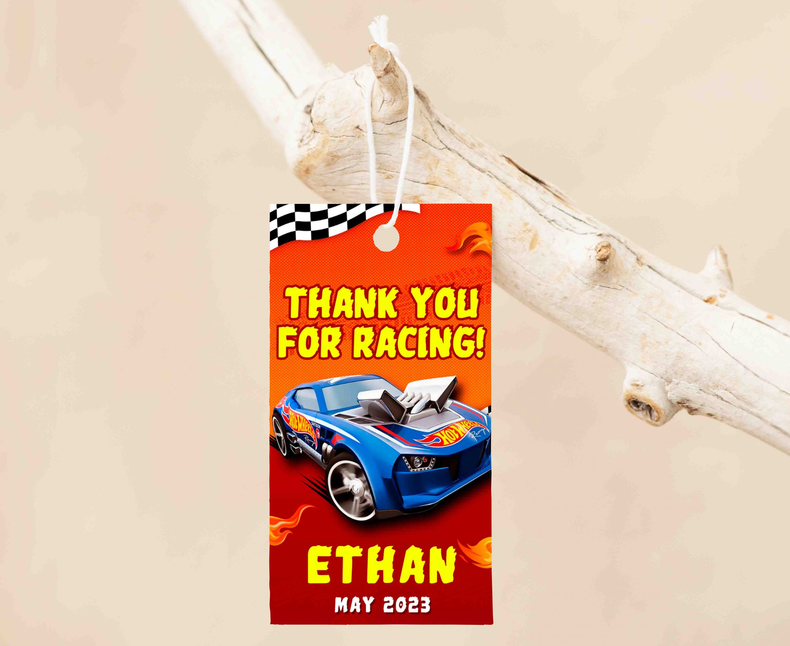 Hot Wheels Editable Invitation Template - Image 4