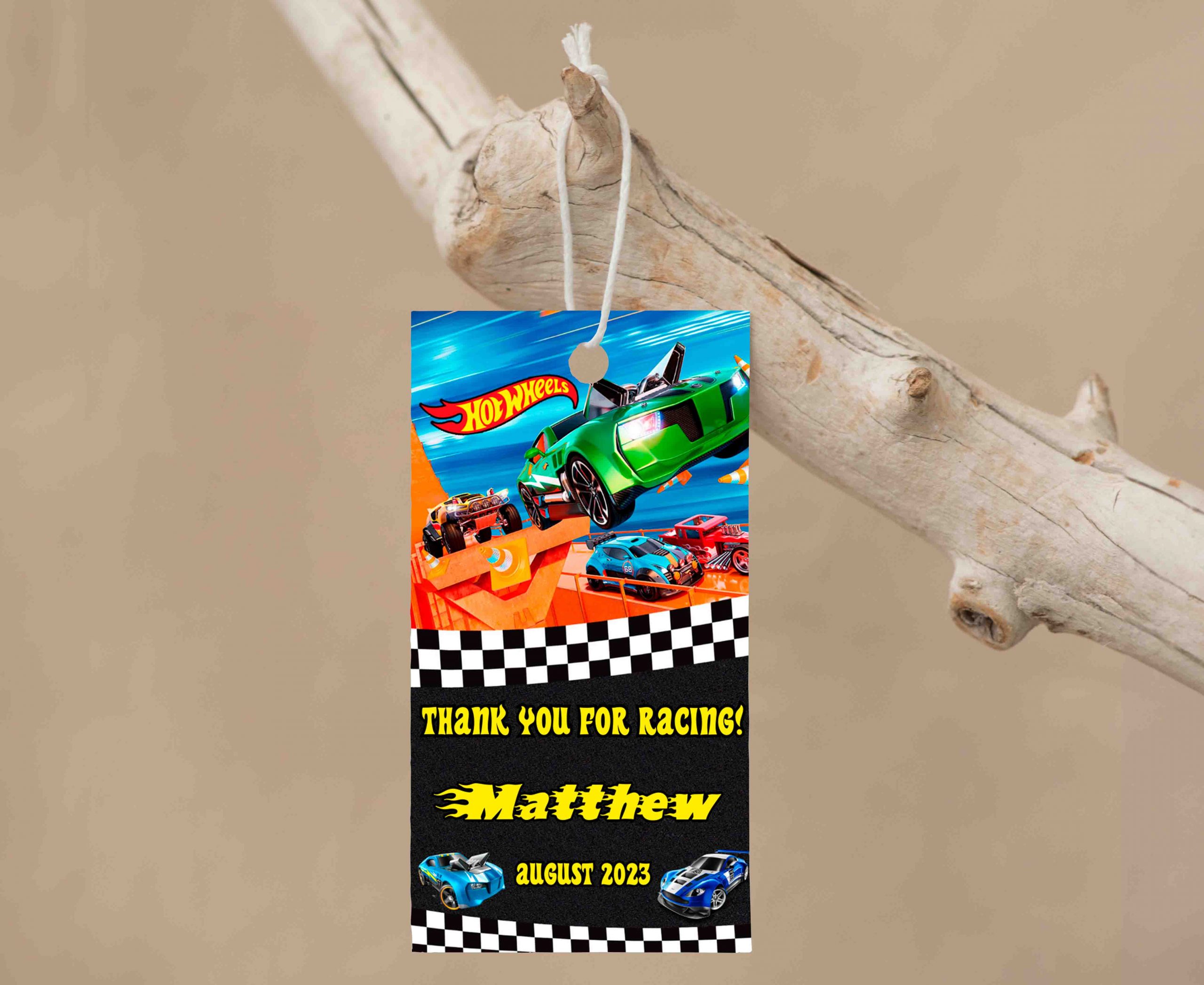 Hot Wheels Editable Invitation Template - Image 4