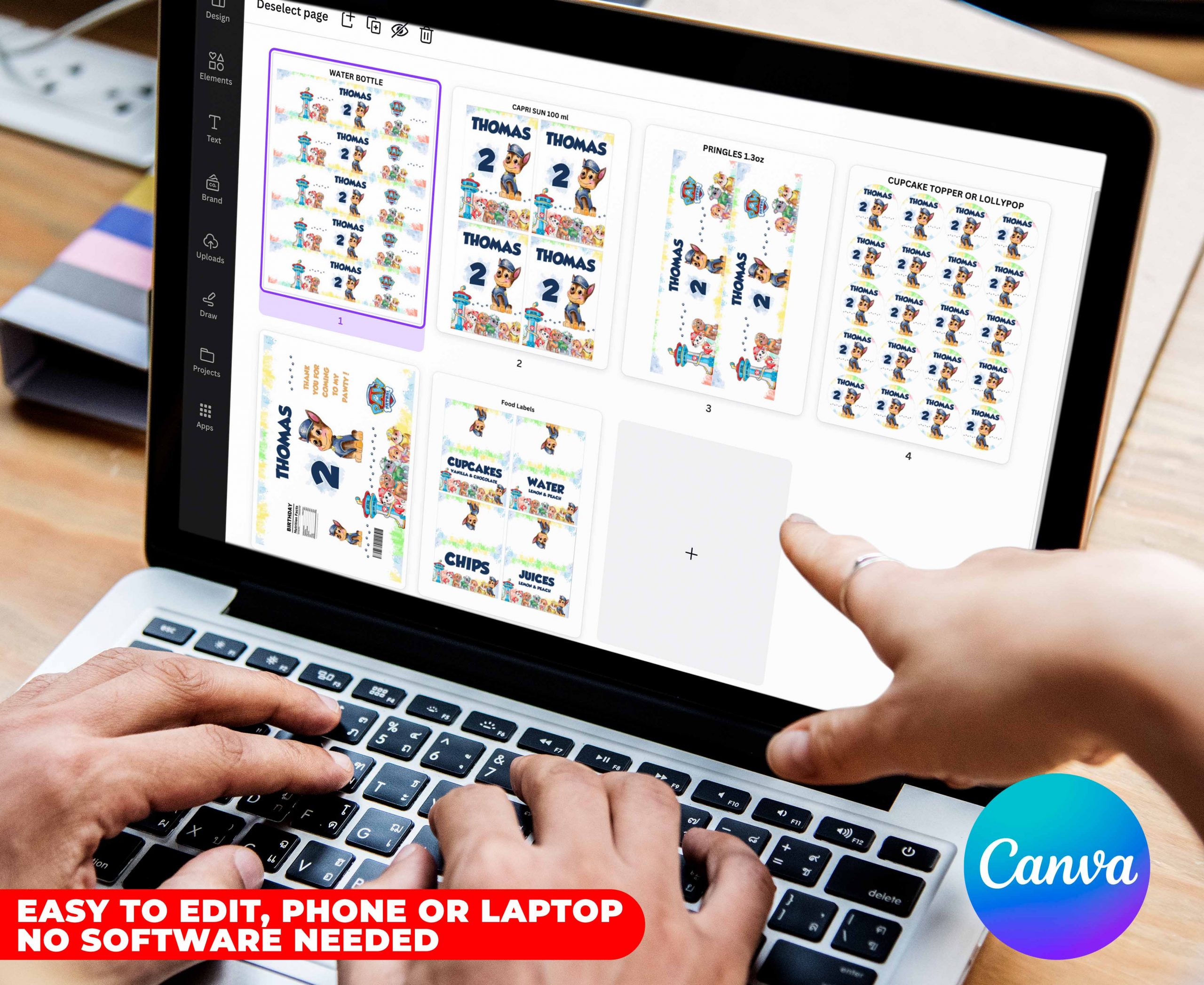 Chase Paw Patrol Party Pack Templates - Image 6