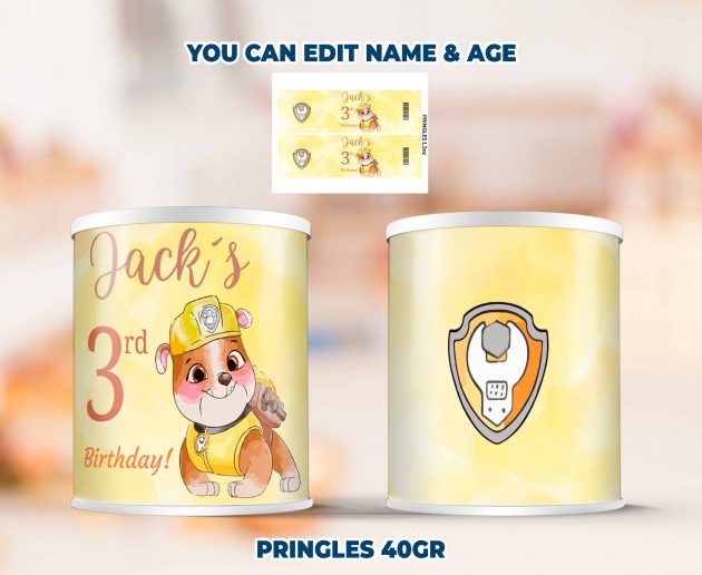 Rubble Paw Patrol Party Pack Templates - Image 7