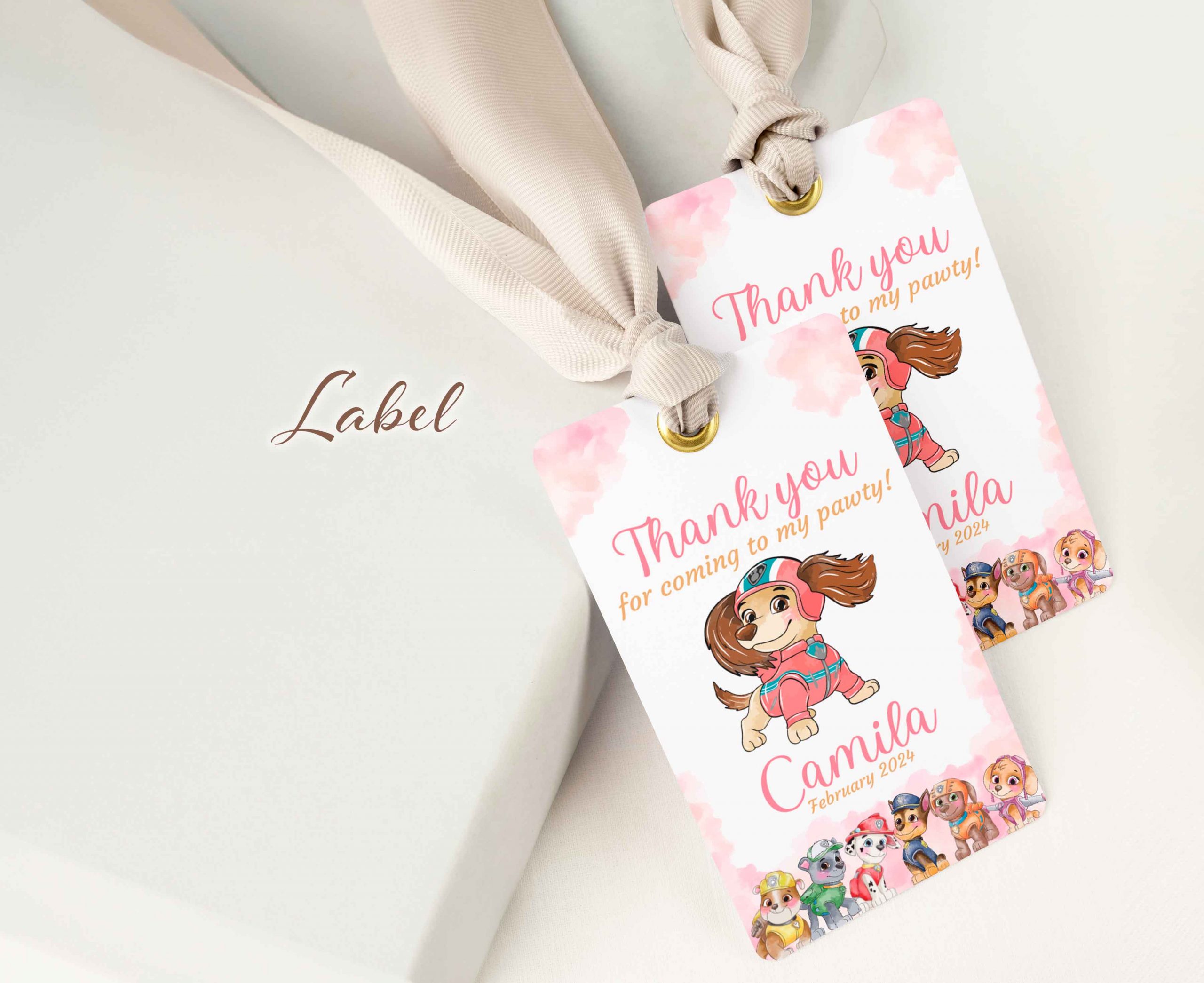 Liberty Paw Patrol Editable Invitation Template - Image 2