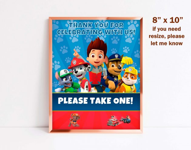 Paw Patrol Editable Welcome Sign - Image 3