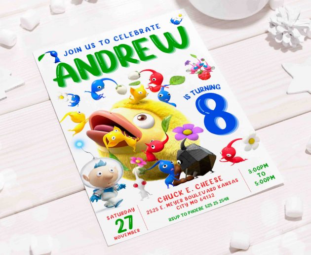 Pikmin Invitation Template - Image 5
