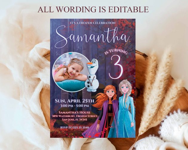 Frozen Template Invitation - Image 2