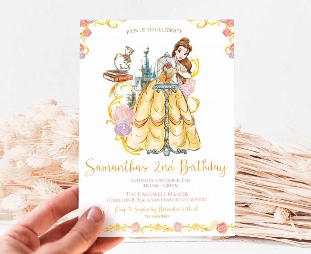 Bella Princess Invitation - Image 2