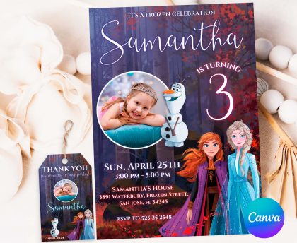 Frozen Template Invitation