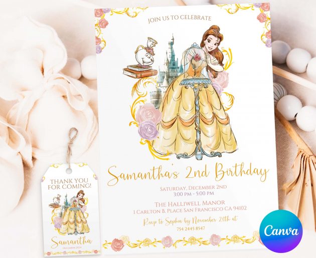 Bella Princess Invitation