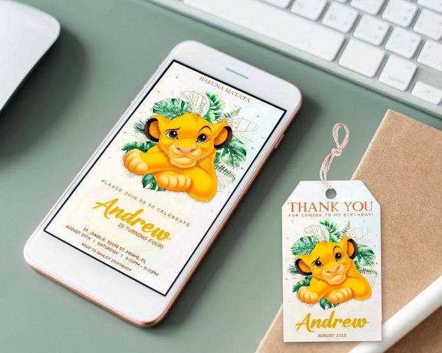 Lion King Invitation Template - Image 2