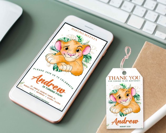 Lion King Invitation Template - Image 2