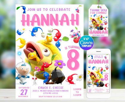 Pikmin Invitation Template