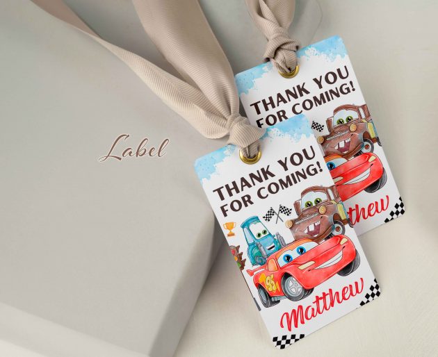 Watercolor Cars Invitation - Image 5