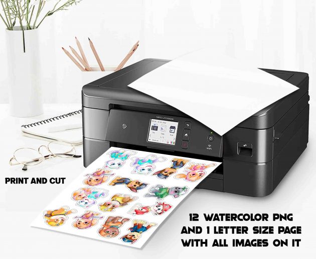 Ultimate Watercolor Patrol PNG Pack - Image 3
